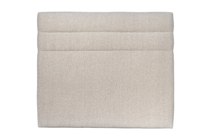 Tête de lit 200 cm Lignes - Tissu Bouclette Beige Clair