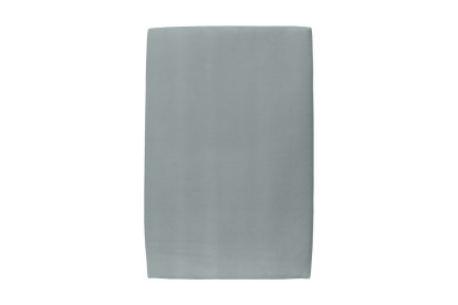 Lit 90x200 cm - Sommier tapissier H35 cm + tête de lit tapissée - Tissu Velours Gris Bleuté