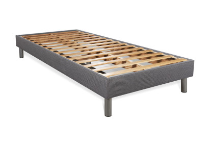 Ensemble Matelas Sommier 90x190 cm - Sommier Gris (en kit) - Bodyform