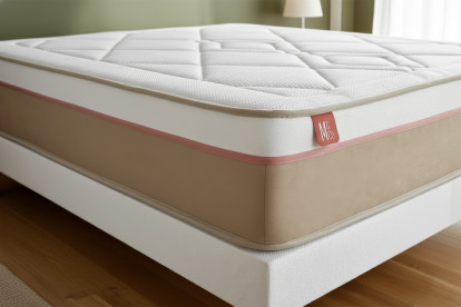 Matelas 140x190 cm Ressorts ensachés et Mémoire de forme - Le Soyeux