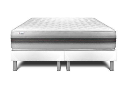 Ensemble Matelas Sommier 180x200 cm - 2 Sommiers Blanc - Vitalmemo Back