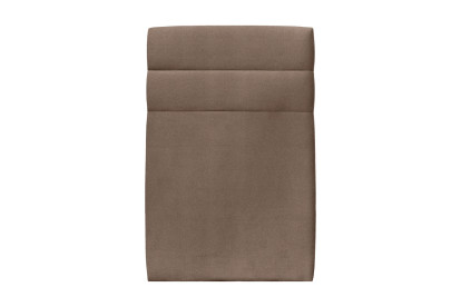 Tête de lit 90 cm Lignes - Tissu Velours Taupe