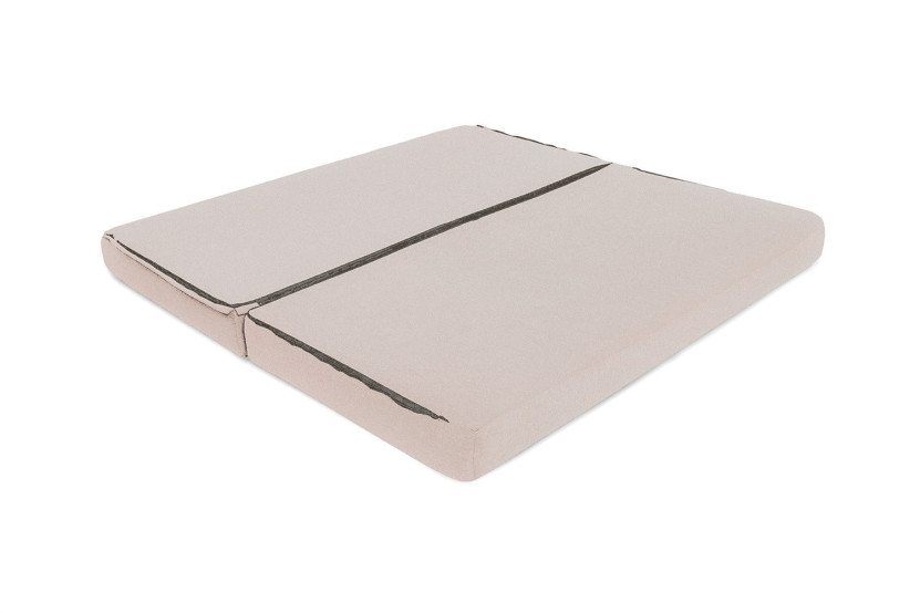 Canapé d'angle convertible 5 places - Tissu imperméable - Beige clair