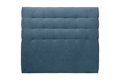 Tête de lit 150 cm Capitonnée - Tissu Toile Natté Bleu Ocean