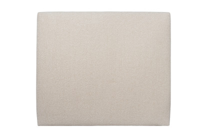Tête de lit 160 cm Tapissée - Tissu Bouclette Beige Clair