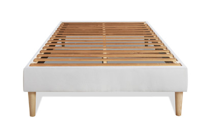 Ensemble Matelas Sommier 90x190 cm - Sommier Blanc (en kit) - Le Cosy
