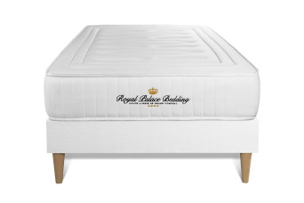 Ensemble Matelas Sommier 90x200 cm - Sommier Blanc (en kit) - Nottingham