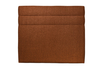 Tête de lit 150 cm Lignes - Tissu Bouclette Terracotta