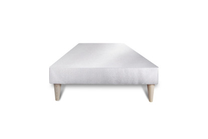 Ensemble Matelas Sommier 90x190 cm - Sommier Blanc (déjà monté) - Memo Zen