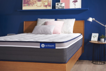 Matelas 90x200 cm Ressorts ensachés et Mémoire de forme - Actiflex Plus