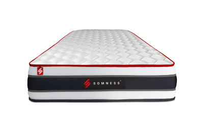 Ensemble Matelas Sommier 90x190 cm - Sommier Noir (en kit) - Energy