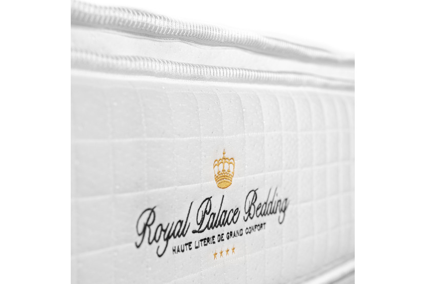 Ensemble Matelas Sommier 180x200 cm - Sommier Blanc (en kit) - George V