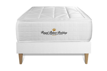 Ensemble Matelas Sommier 90x190 cm - Sommier Blanc (en kit) - Windsor