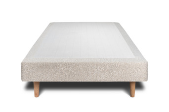 Sommier Tapissier 90x190 cm - Bouclette - Beige clair