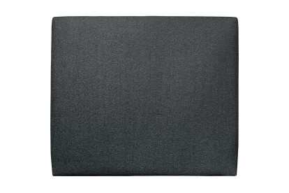 Tête de lit 135 cm Tapissée - Tissu Bouclette Noir