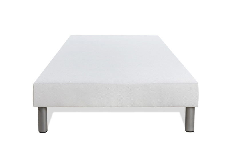 Ensemble Matelas Sommier 90x200 cm - Sommier Blanc (déjà monté) - Energy