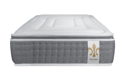 Ensemble Matelas Sommier 90x200 cm - Sommier Blanc (déjà monté) - Vingt-Six PLUS