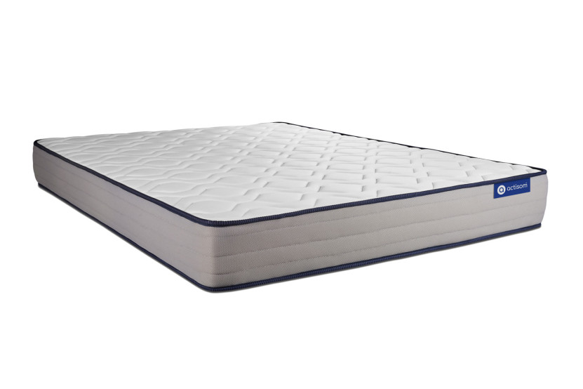 Ensemble Matelas Sommier 150x190 cm - Sommier Gris (en kit) - Actilatex Form