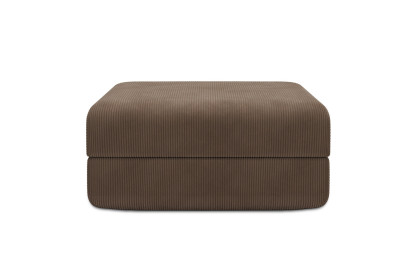 Pouf convertible et modulable - Velours côtelé Taupe