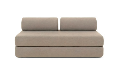Canapé 3 places convertible et modulable - Tissu lisse Taupe