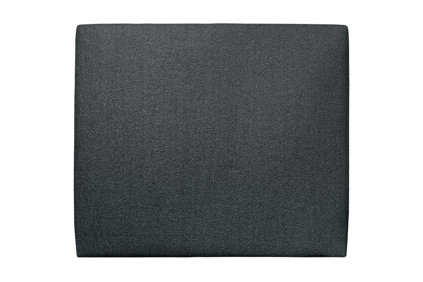 Tête de lit 150 cm Tapissée - Tissu Bouclette Noir