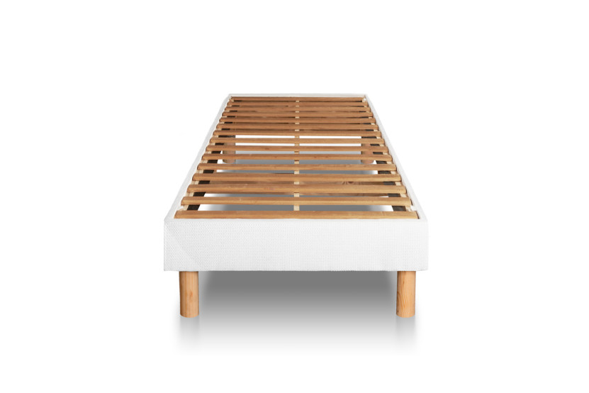 Ensemble Matelas Sommier 120x190 cm - Sommier Blanc (en kit) - Exclusive