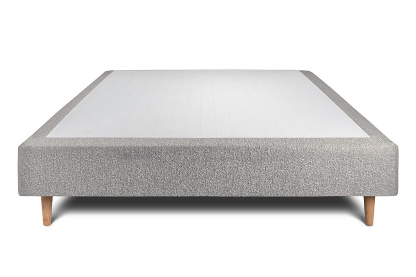 Sommier Tapissier 150x200 cm - Bouclette - Gris