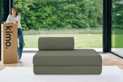 Canapé 2 places convertible et modulable - Velours côtelé XL Vert