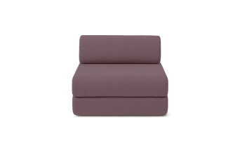 Fauteuil convertible et modulable - Tissu lisse - Terracotta