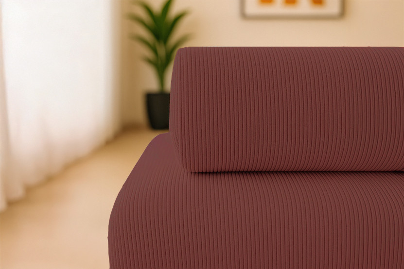 Fauteuil convertible et modulable - Velours côtelé - Rouge