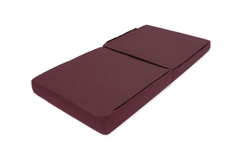 Fauteuil convertible et modulable - Tissu lisse - Rouge
