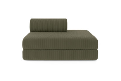 Canapé 2 places convertible et modulable - Velours côtelé Vert