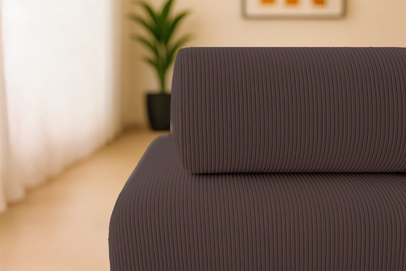 Fauteuil convertible et modulable - Velours côtelé - Marron