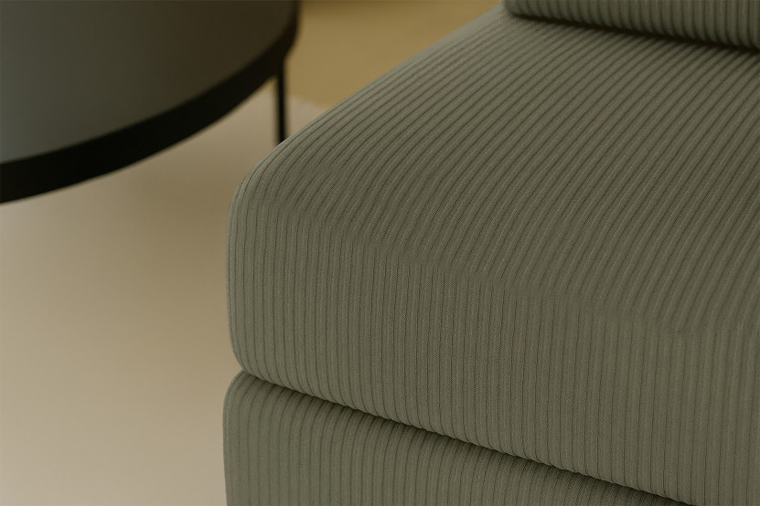 Fauteuil convertible et modulable - Velours côtelé Vert