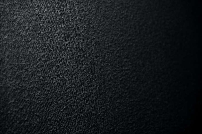 Lit 90x190 cm - Sommier à lattes H29 cm + tête de lit tapissée - Tissu Bouclette Noir