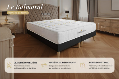 Matelas 160x210 cm Mémoire de forme - Balmoral