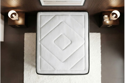 Ensemble Matelas Sommier 80x200 cm - Sommier Blanc (en kit) - Exclusive