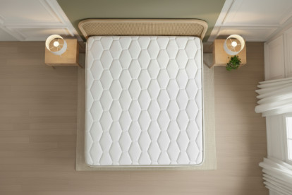 Ensemble Matelas Sommier 180x200 cm - 2 Sommiers Blanc - Le Délicat