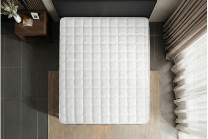Ensemble Matelas Sommier 160x200 cm - 2 Sommiers Blancs - Supérieur