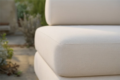 Canapé 2 places convertible et modulable - Tissu extérieur Beige clair