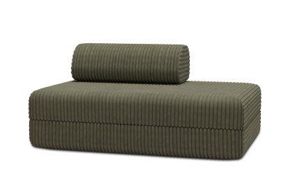 Canapé 2 places convertible et modulable - Velours côtelé XL Vert