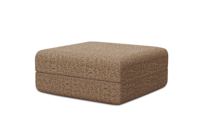 Pouf convertible et modulable - Tissu tweed Marron