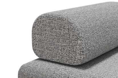 Canapé 3 places convertible et modulable - Tissu tweed Gris