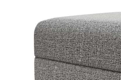Pouf convertible et modulable - Tissu tweed Gris