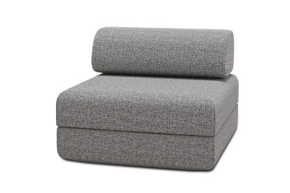 Fauteuil convertible et modulable - Tissu tweed Gris