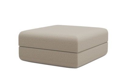 Pouf convertible et modulable - Tissu lisse Beige