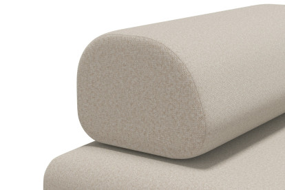 Canapé 3 places convertible et modulable - Tissu lisse Beige