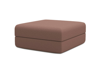 Pouf convertible et modulable - Tissu lisse Terracotta