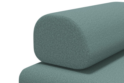 Méridienne convertible et modulable - Tissu lisse Vert