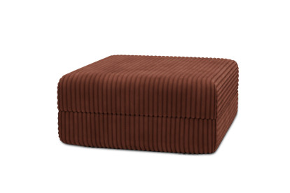 Pouf convertible et modulable - Velours côtelé XL Terracotta